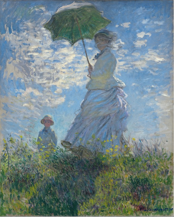 THE WALK WOMAN WITH A PARASOL